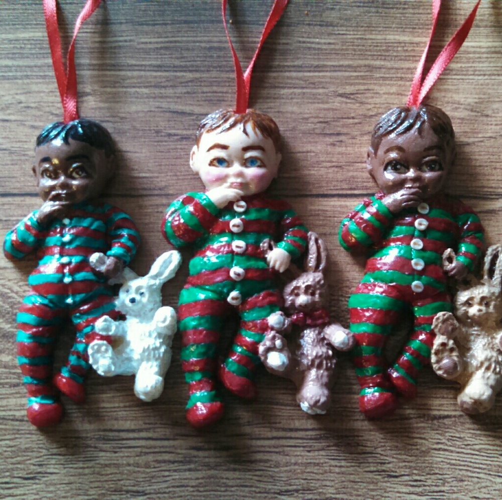 Custom baby ornament Christmas baby shower